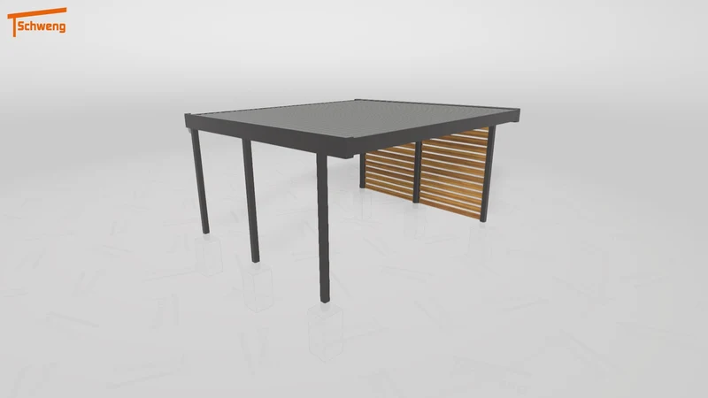 #DE Schweng Flachdachcarport C600+ (ID bkpzqq) #MTG