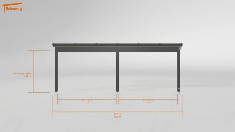 #DE Schweng Pultdachcarport S350 (ID qdvq9z)