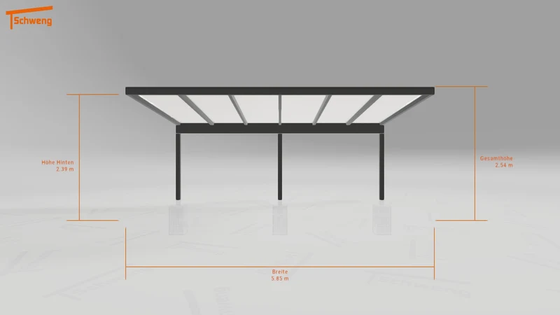 #DE Schweng Pultdachcarport S350 (ID qdvq9z)