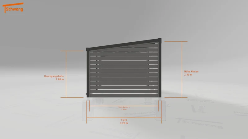 #DE Schweng Pultdachcarport S400 (ID 9wv4dv)