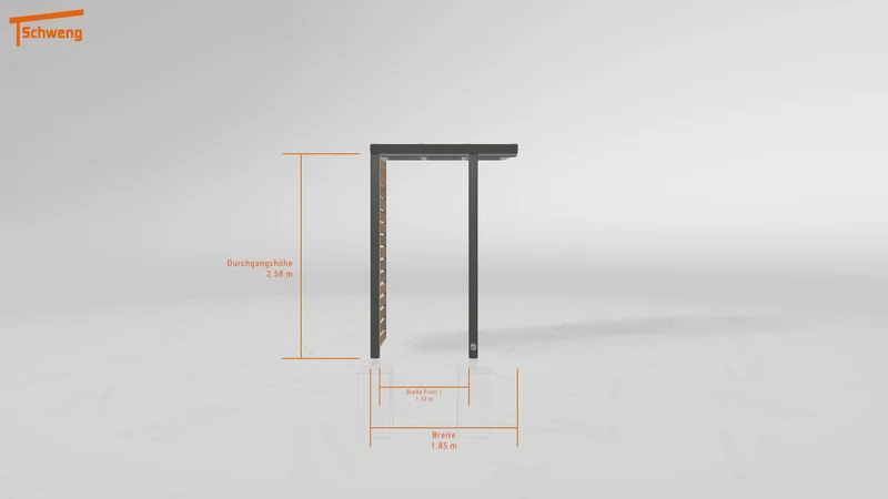 #DE Schweng Pultdachcarport S350 (ID x78dp3)
