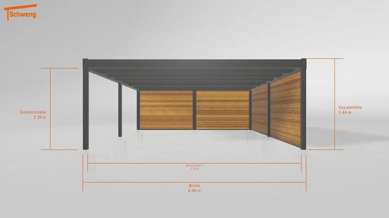 #DE Schweng Flachdachcarport C600+ (ID jj874q) #MTG