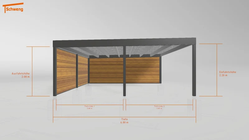 #DE Schweng Flachdachcarport C600+ (ID jj874q) #MTG