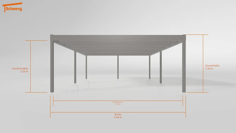 #DE Schweng Flachdachcarport C600 (ID 9wvr5y) #MTG