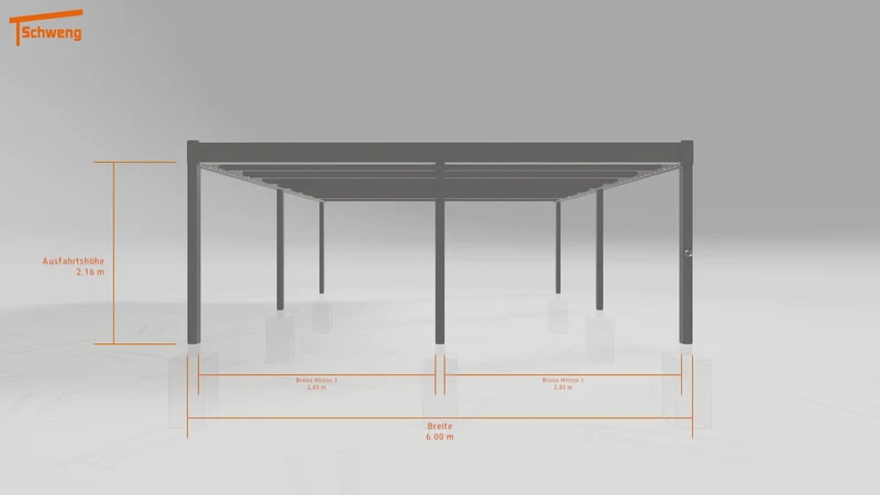 #DE Schweng Flachdachcarport C600 (ID 9wvr5y) #MTG