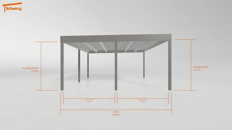 #DE Schweng Flachdachcarport C600 (ID k2jmkd)