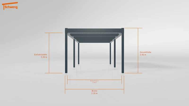 #DE Schweng Flachdachcarport C600 (ID v47bqb)