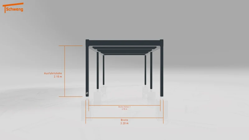 #DE Schweng Flachdachcarport C600 (ID v47bqb)