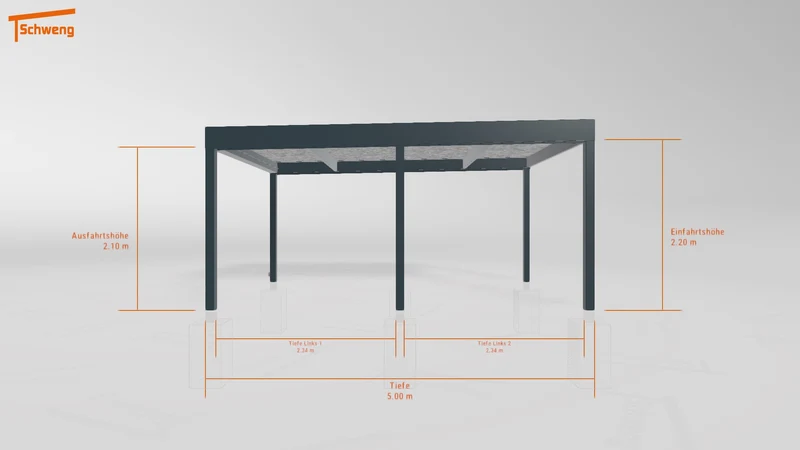 #DE Schweng Flachdachcarport C600 (ID v47bqb)