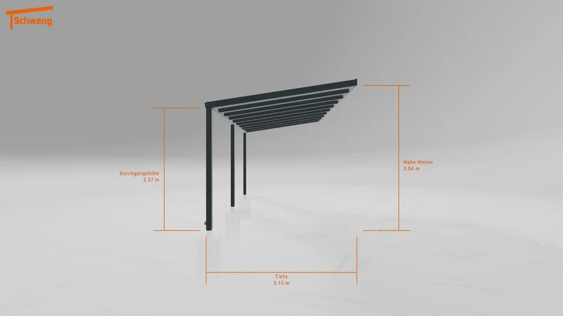 #DE Schweng Pultdachcarport S350 (ID jj8knm)
