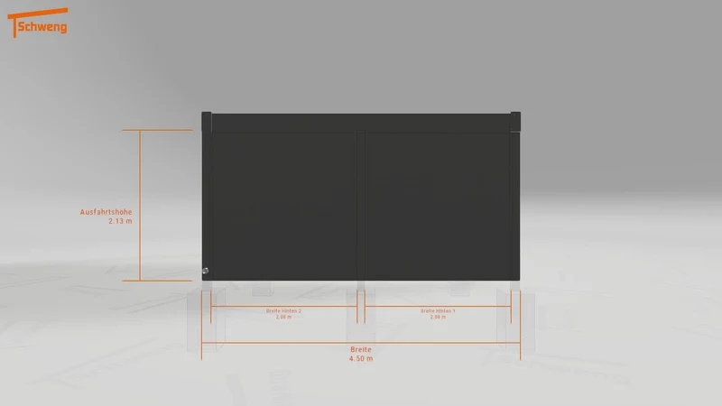 #DE Schweng Flachdachcarport C600 (ID ygj38k)
