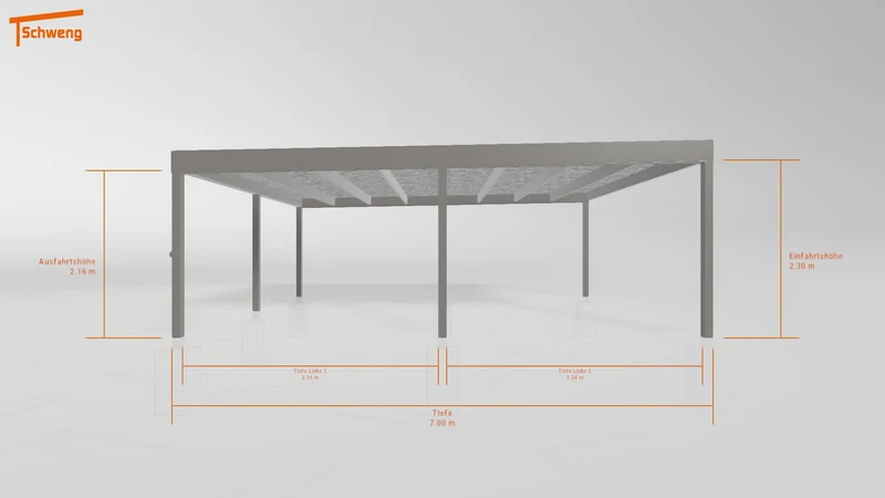 #DE Schweng Flachdachcarport C600 (ID mj2vd9) #MTG