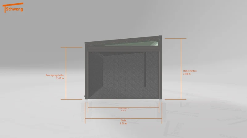 #DE Schweng Terrassenüberdachung S350 (ID ygjzxz)
