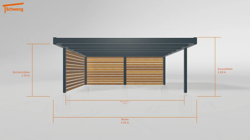 #DE Schweng Flachdachcarport C600 (ID bkpzwv) #MTG