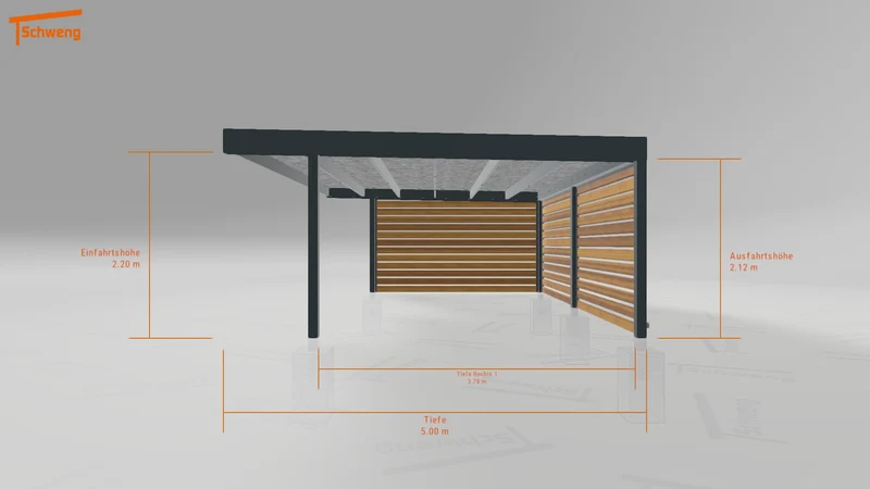 #DE Schweng Flachdachcarport C600 (ID bkpzwv) #MTG