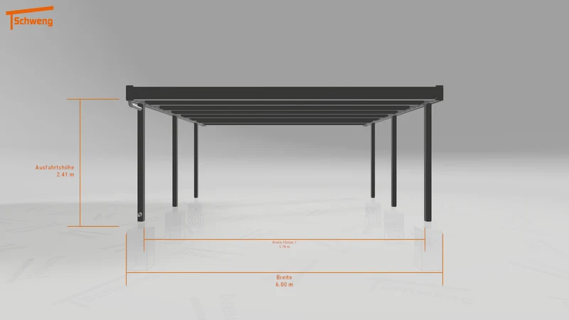 #DE Schweng Flachdachcarport C600+ (ID ygjr57) #MTG
