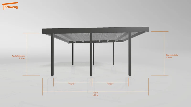 #DE Schweng Flachdachcarport C600+ (ID ygjr57) #MTG