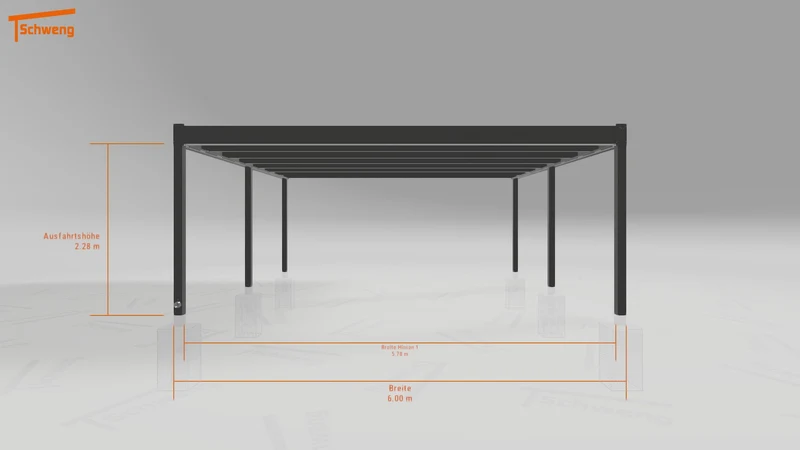 #DE Schweng Flachdachcarport C600 (ID 5mz5k3) #MTG