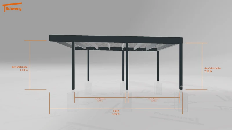 #DE Schweng Flachdachcarport C600+ (ID jj8dg7) #MTG