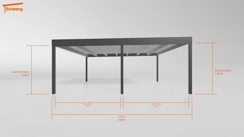 #DE Schweng Flachdachcarport C600+ (ID 85pqjx) #MTG