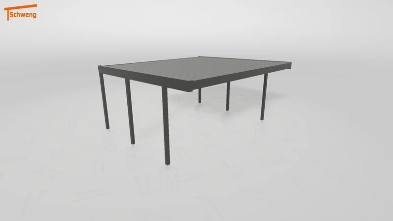 #DE Schweng Flachdachcarport C600 (ID ygjrmp)