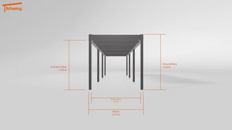 #DE Schweng Flachdachcarport C600 (ID 9wvj4q)