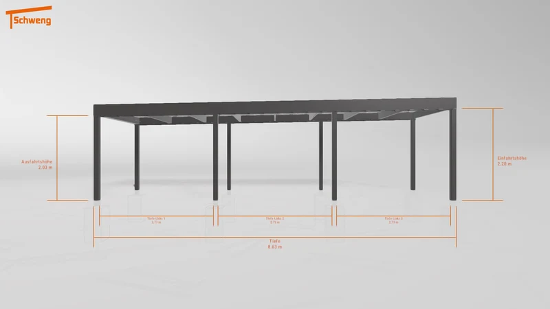 #DE Schweng Flachdachcarport C600 (ID 9wvj4q)