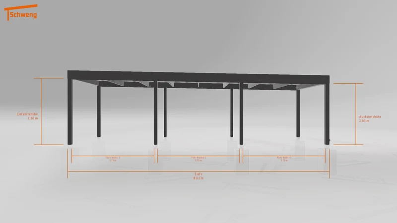 #DE Schweng Flachdachcarport C600 (ID 9wvj4q)