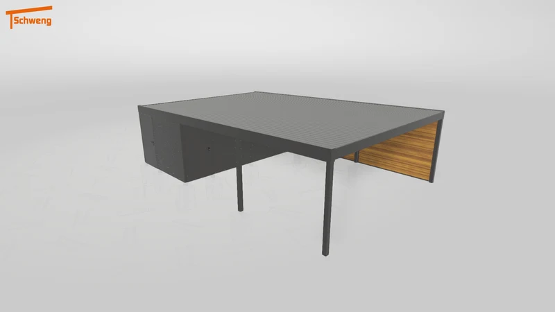 #DE Schweng Flachdachcarport C600+ (ID ygjdjb) #MTG