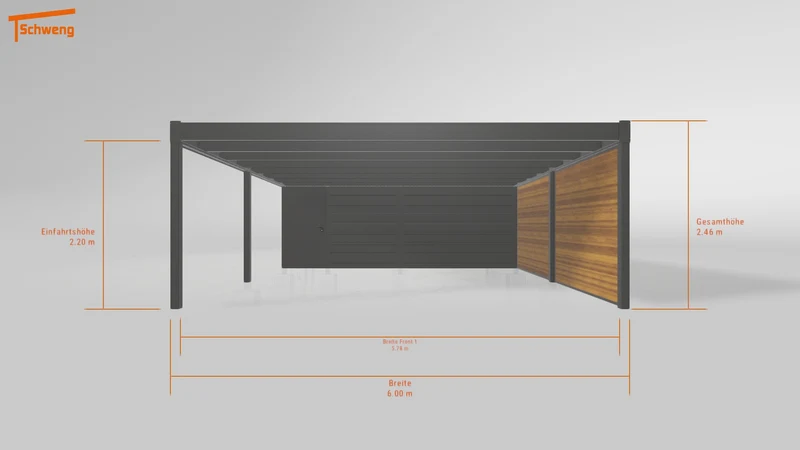#DE Schweng Flachdachcarport C600+ (ID ygjdjb) #MTG