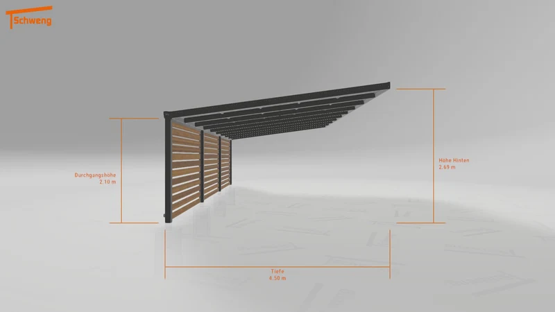 #DE Schweng Pultdachcarport S400 (ID ygjd7b) #MTG