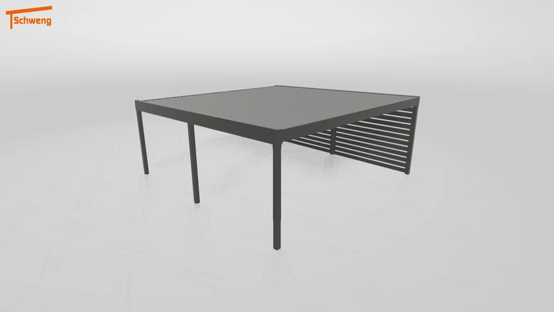 #DE Schweng Flachdachcarport C600+ (ID 2q8d5j)