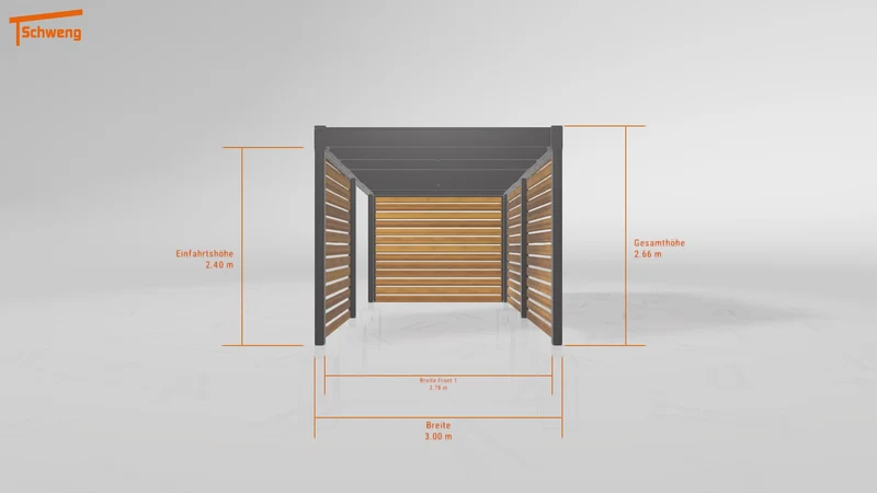 #DE Schweng Flachdachcarport C600+ (ID dvn9qq) #MTG