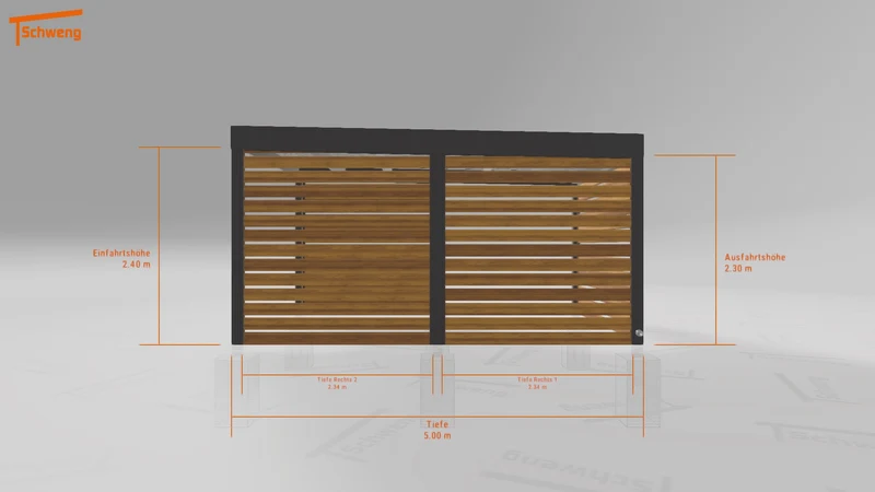 #DE Schweng Flachdachcarport C600+ (ID dvn9qq) #MTG
