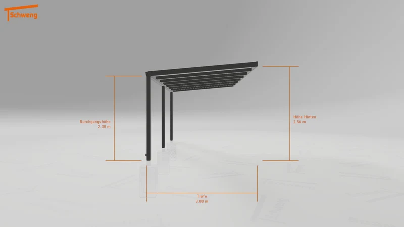 #DE Schweng Terrassenüberdachung S350 (ID ygjmpz)