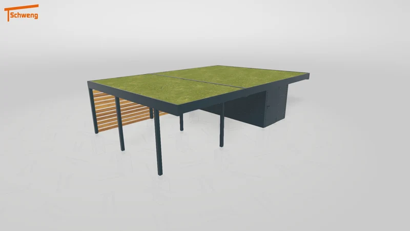 #DE Schweng Flachdachcarport C600+ (ID rjn4bm) #MTG