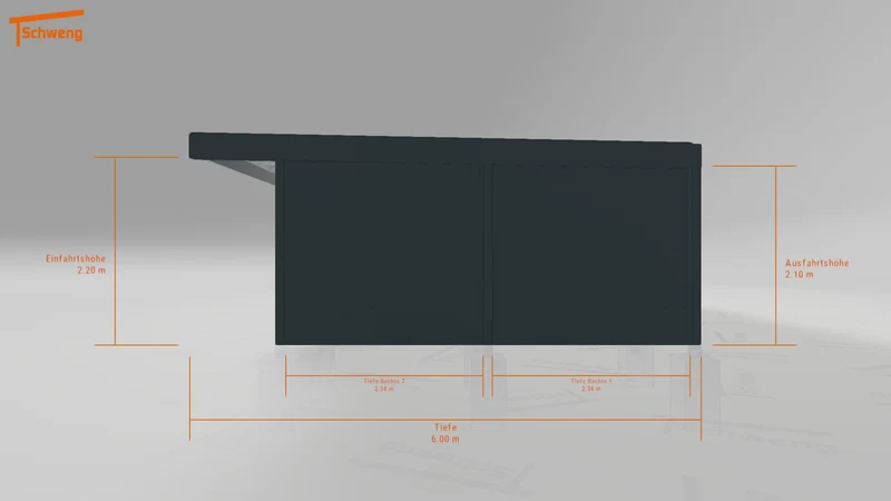 #DE Schweng Flachdachcarport C600+ (ID rjn4bm) #MTG