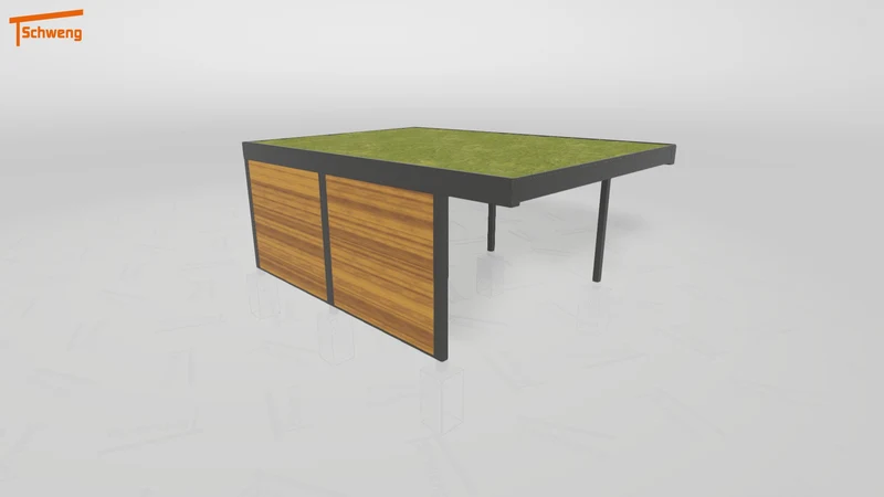 #DE Schweng Flachdachcarport C600+ (ID rjn49m) #MTG