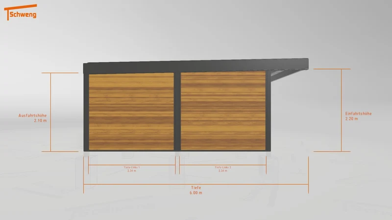 #DE Schweng Flachdachcarport C600+ (ID rjn49m) #MTG