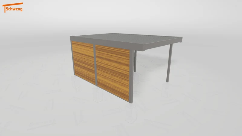 #DE Schweng Flachdachcarport C600 (ID x78qjd) #MTG