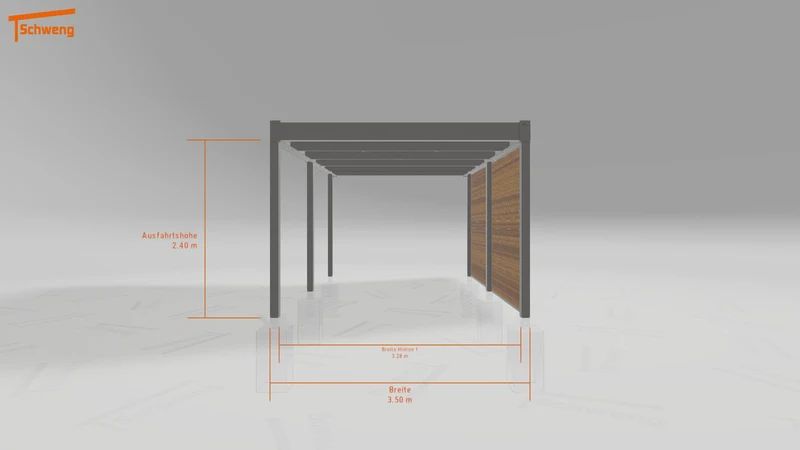 #DE Schweng Flachdachcarport C600 (ID x78qjd) #MTG