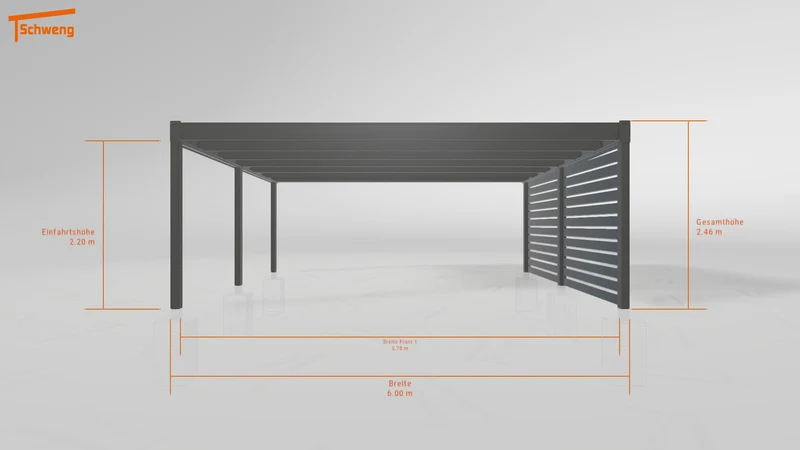 #DE Schweng Flachdachcarport C600 (ID qdvq78) #MTG