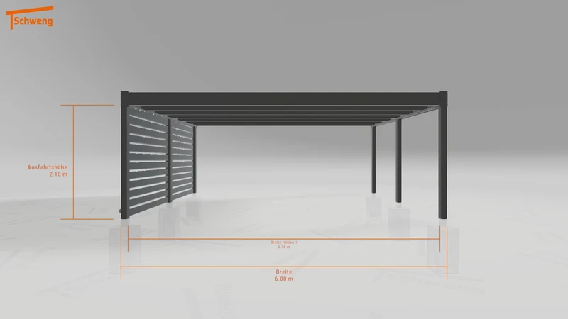 #DE Schweng Flachdachcarport C600 (ID qdvq78) #MTG