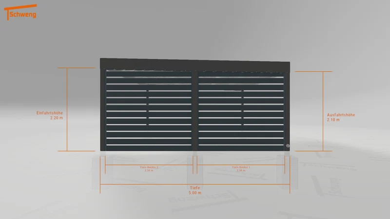 #DE Schweng Flachdachcarport C600 (ID qdvq78) #MTG