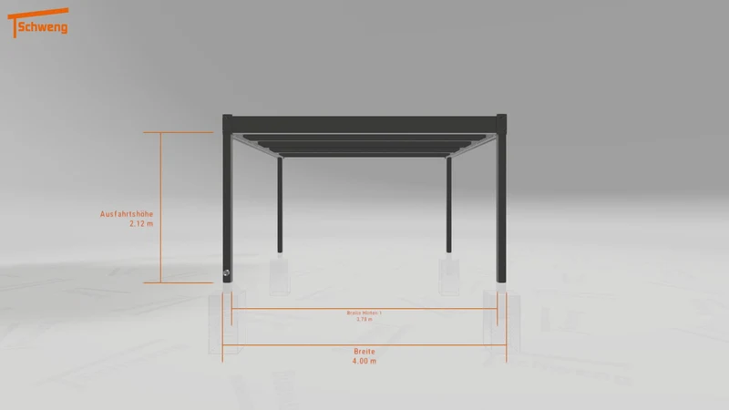 #DE Schweng Flachdachcarport C600 (ID mj2kqj)