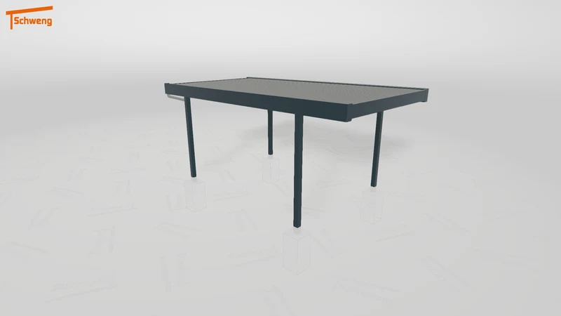 #DE Schweng Flachdachcarport C600+ (ID 33jdpp)