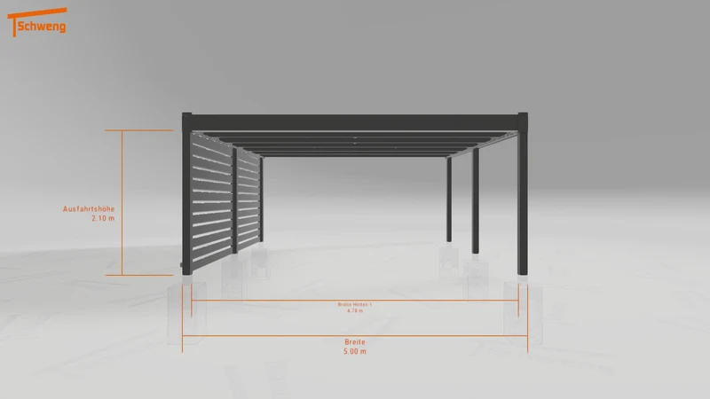 #DE Schweng Flachdachcarport C600+ (ID k2jmyq) #MTG