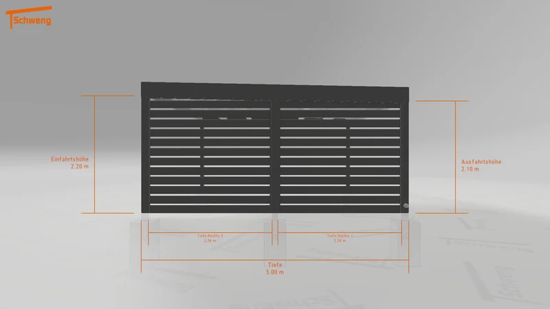 #DE Schweng Flachdachcarport C600+ (ID k2jmyq) #MTG