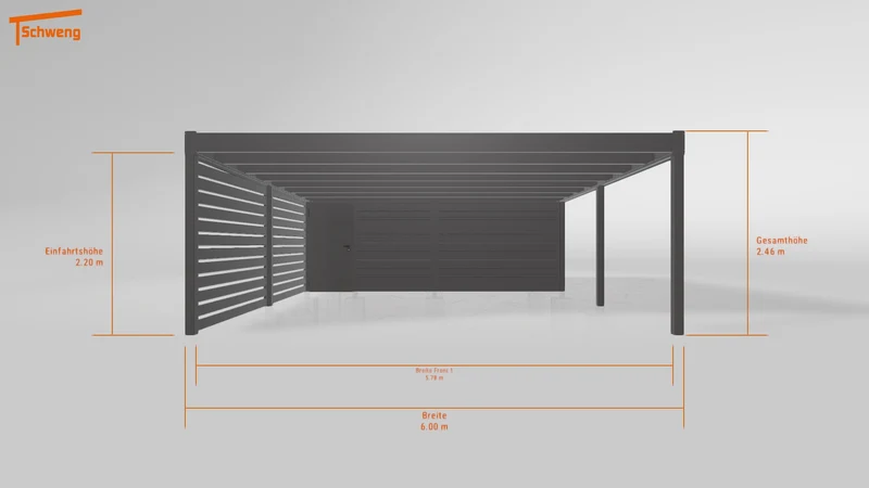 #DE Schweng Flachdachcarport C600+ (ID 5mz4gp) #MTG