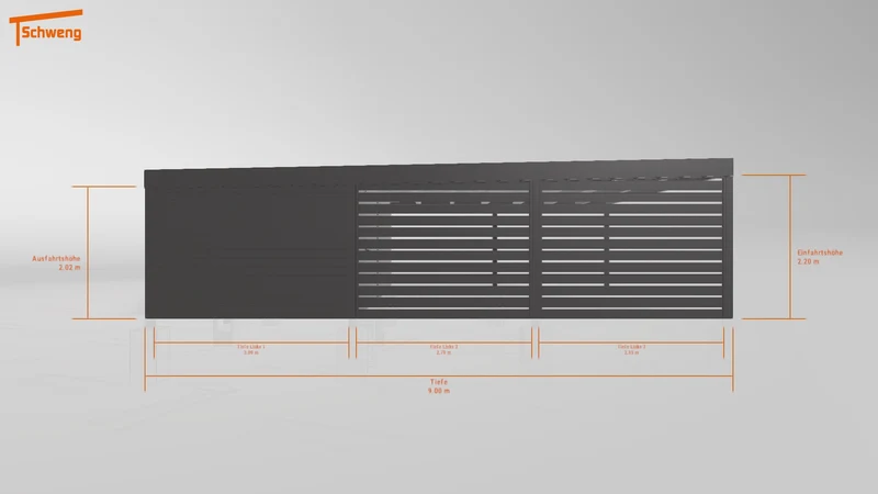 #DE Schweng Flachdachcarport C600+ (ID 5mz4gp) #MTG